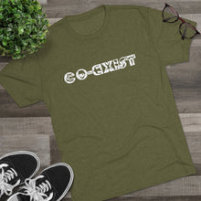 Load image into Gallery viewer, Skydivers Co-Exist - Men's Tri-Blend Crew Tee