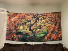 Load image into Gallery viewer, Magical Tree's Embrace - The Black Light Tapestry