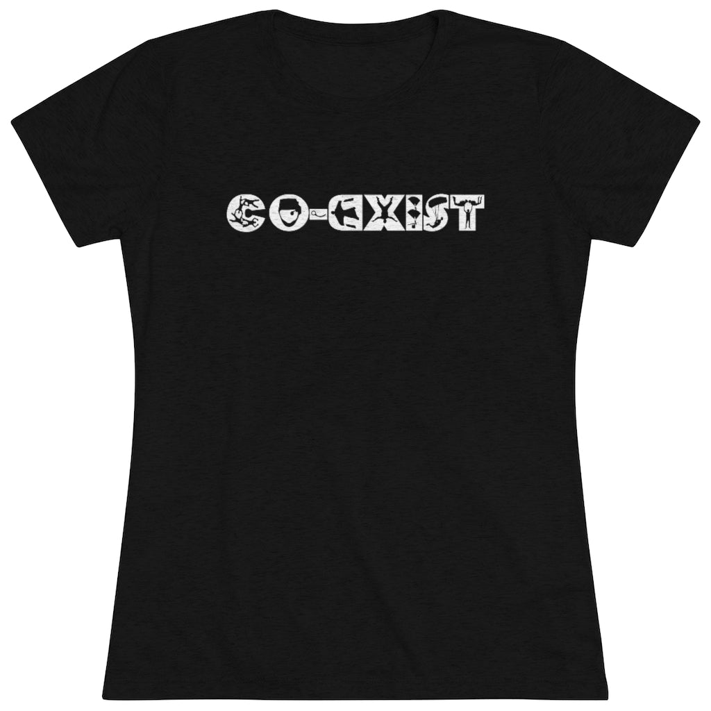 Skydivers Co-Exist - Women's Tri-Blend Tee