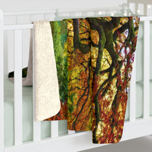 Load image into Gallery viewer, Magical Tree&#39;s Embrace - The Sherpa Fleece Blanket
